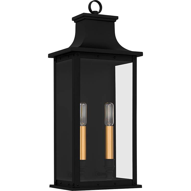 Image 4 Abernathy 19 1/2"H Matte Black 2-Light Outdoor Wall Light more views