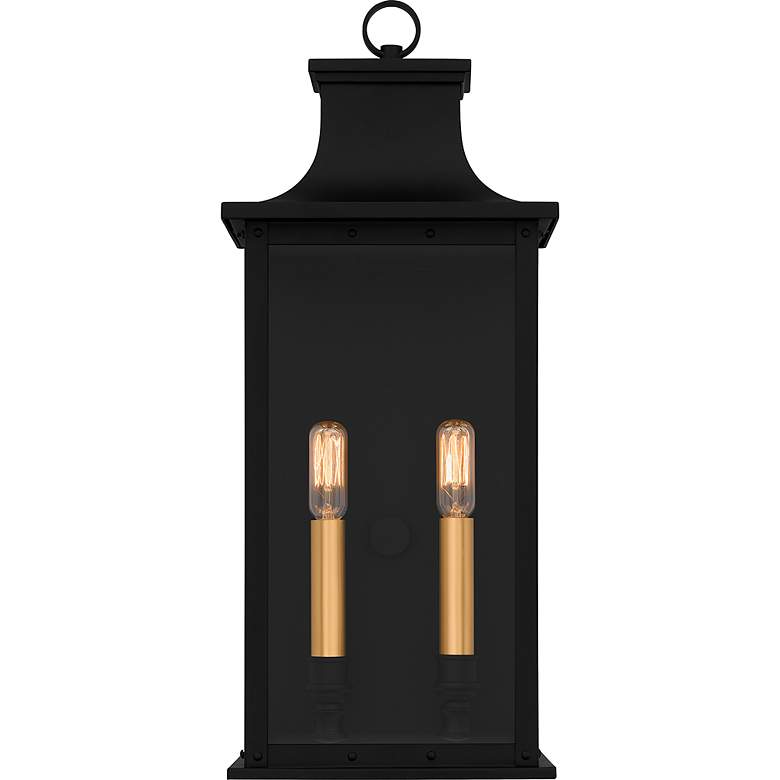 Image 5 Abernathy 19 1/2"H Matte Black 2-Light Outdoor Wall Light more views