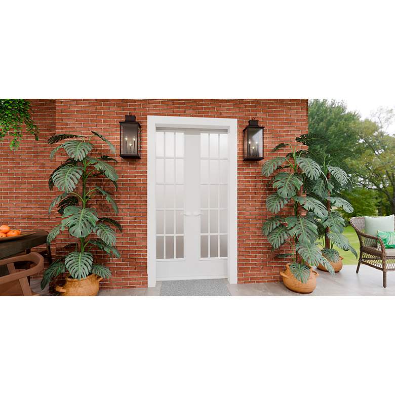 Image 6 Abernathy 22 1/2" High Old Bronze 3-Light Outdoor Wall Light more views