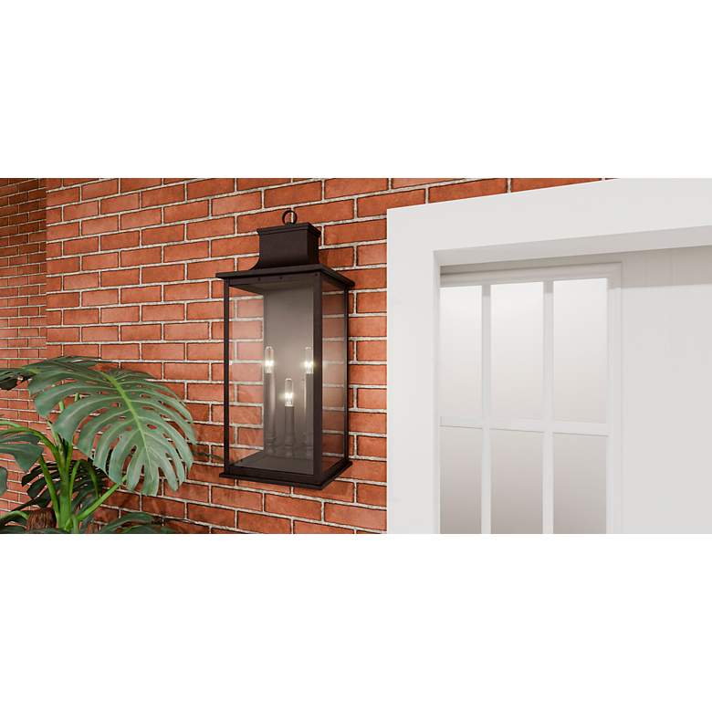 Image 7 Abernathy 22 1/2" High Old Bronze 3-Light Outdoor Wall Light more views