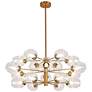 Abi 32 3/4" Wide Vintage Bronze 18-Light Chandelier