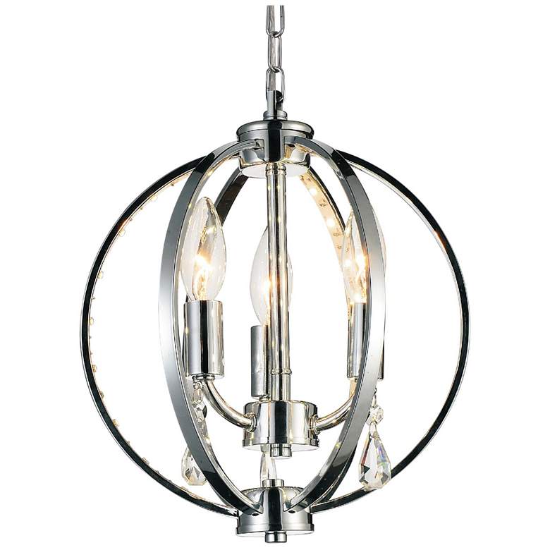 Image 1 Abia 3 Light Up Mini Pendant With Chrome Finish