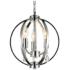 Abia 3 Light Up Mini Pendant With Chrome Finish