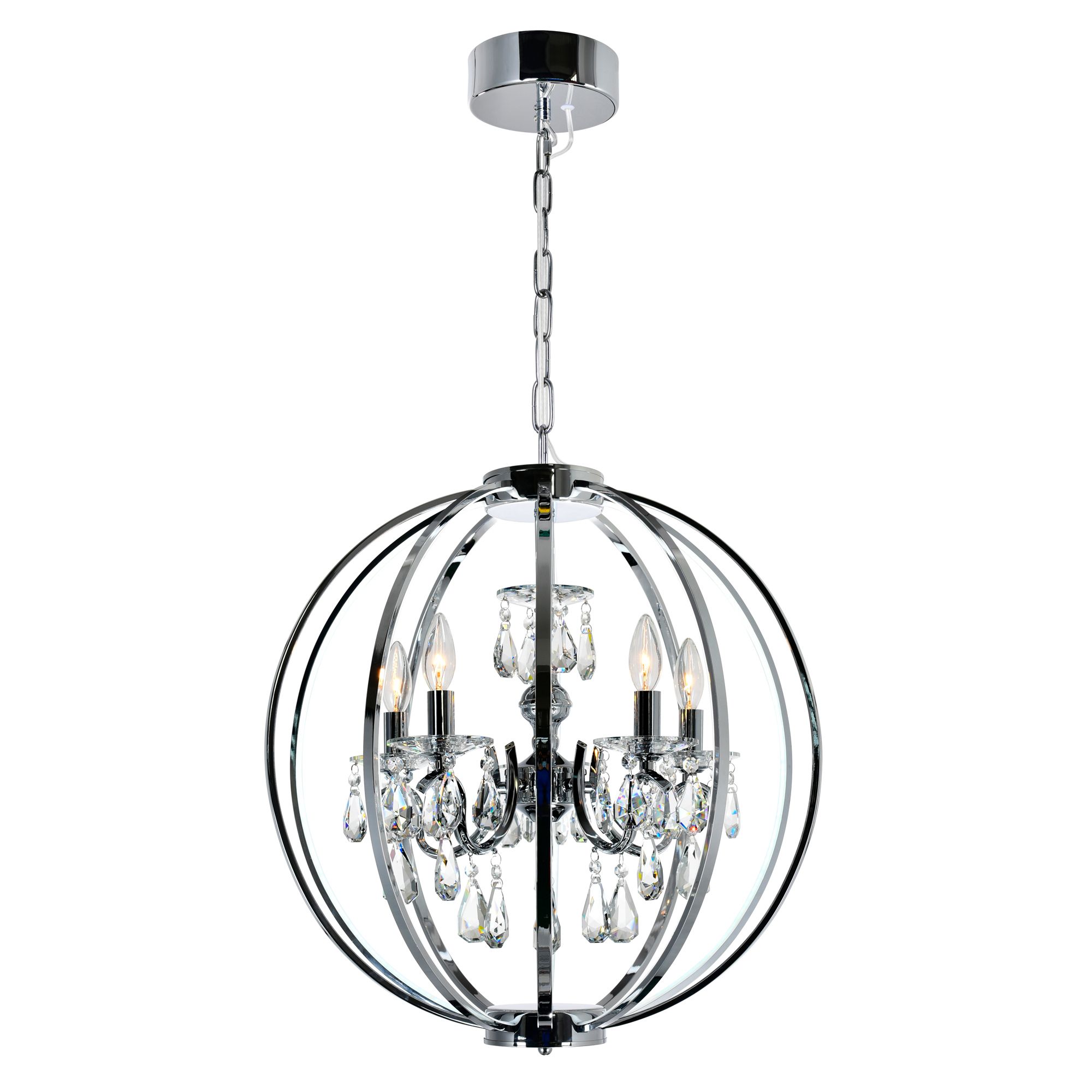 Image 5 Abia 5 Light Chrome Chandelier more views