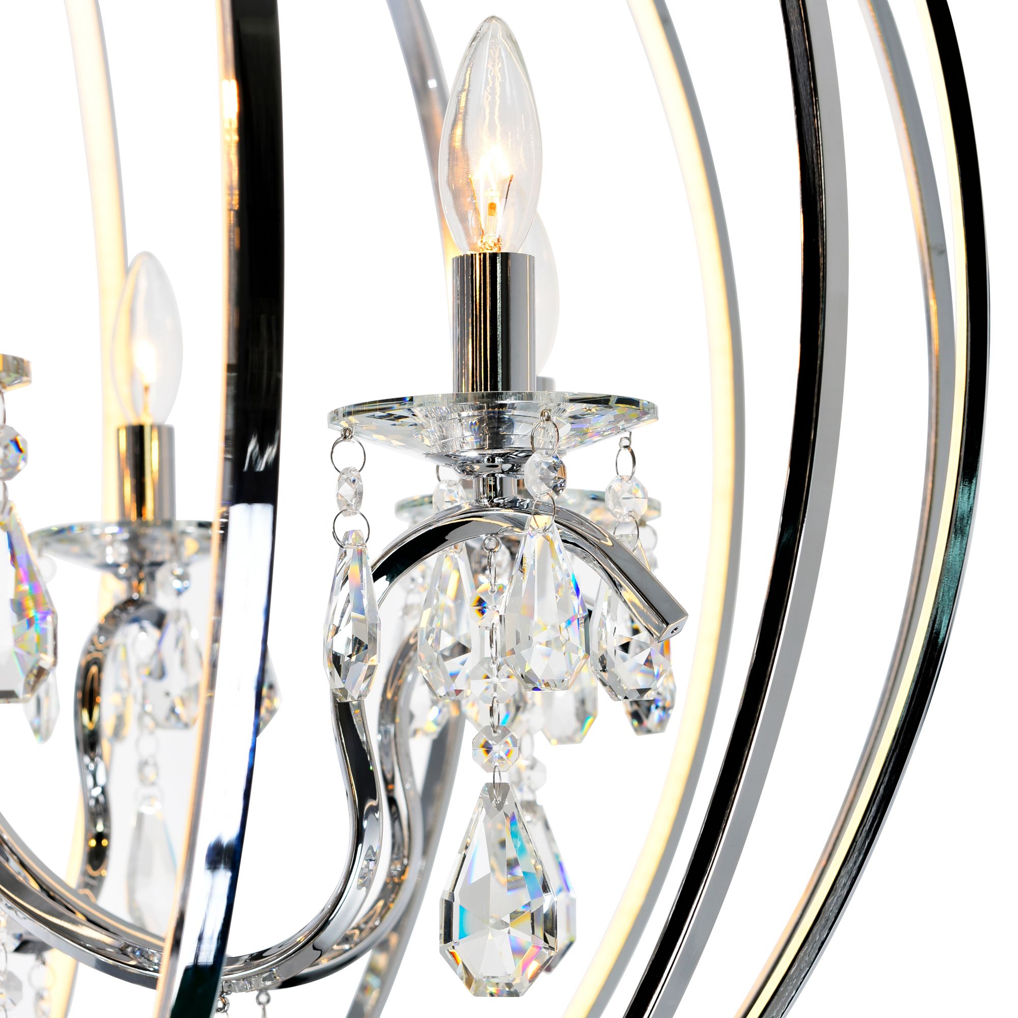 Image 5 Abia 8 Light Chrome Chandelier more views