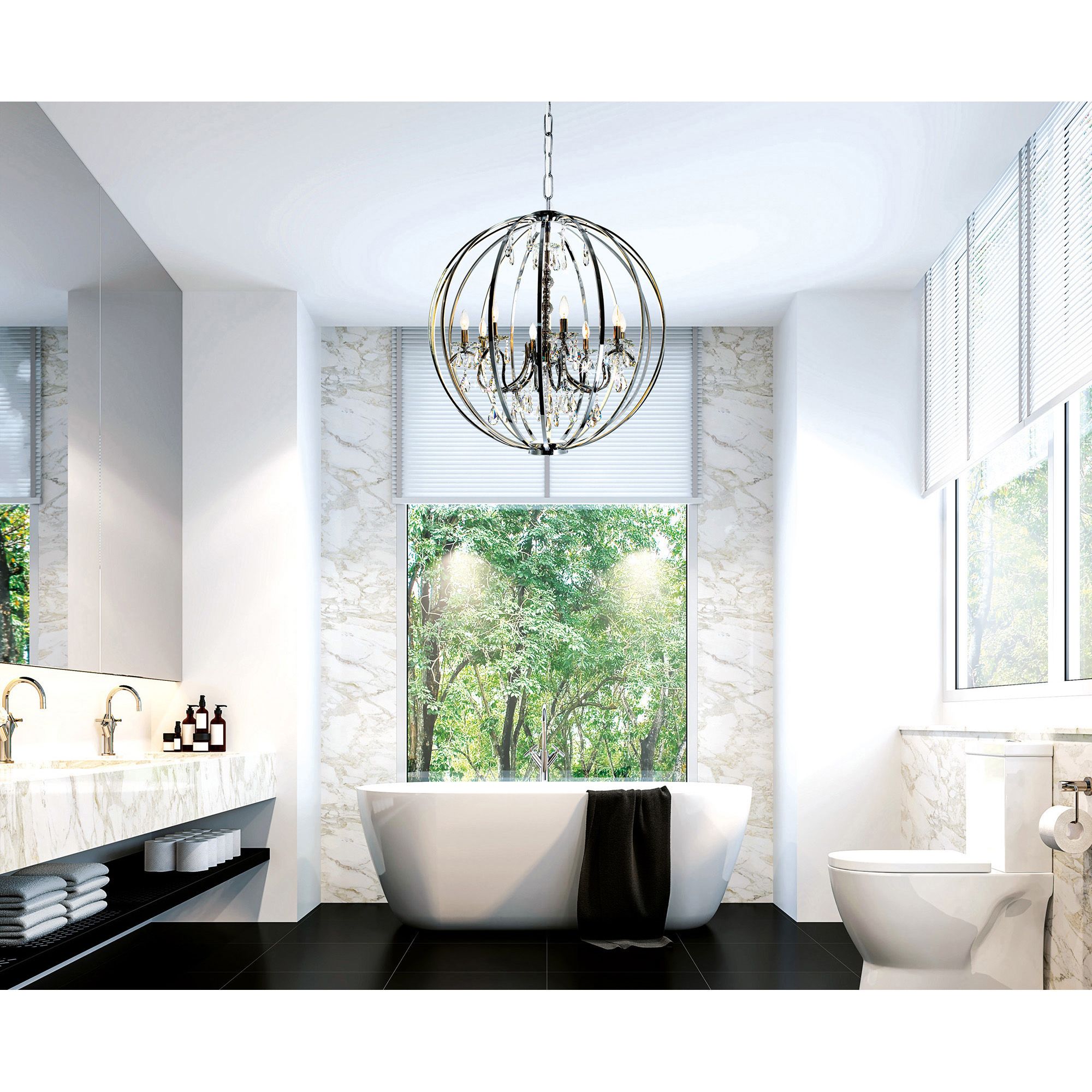 Image 6 Abia 8 Light Chrome Chandelier more views