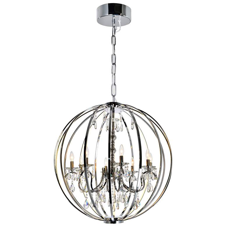 Image 1 Abia 8 Light Up Chandelier With Chrome Finish