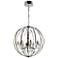 Abia 8 Light Up Chandelier With Chrome Finish