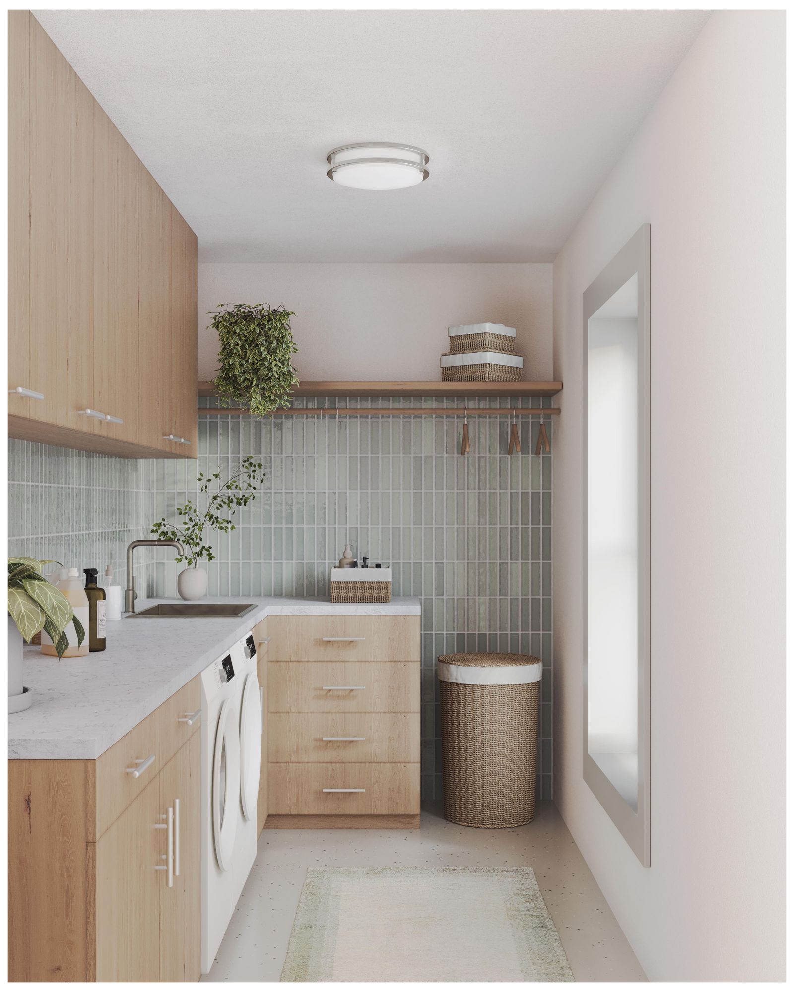 Image 2 Abide Collection 5-CCT Integrated LED 10.24" Small Flush Mount Light more views