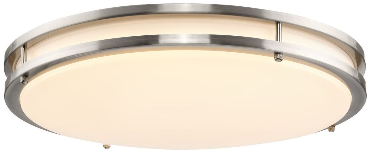 Image 3 Abide Collection 5-CCT Integrated LED 17.7" Large Flush Mount Light more views