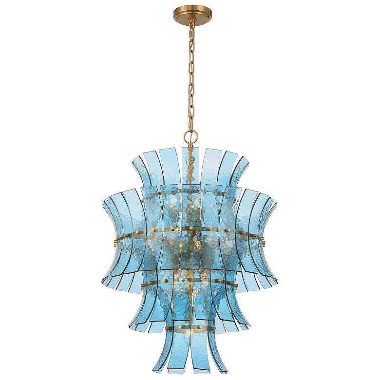 Image 1 Abigail 13 Light Aged Brass Chandelier