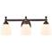 Abigail 21 1/2" Wide Rubbed Bronze 3-Light Vanity Bath Light