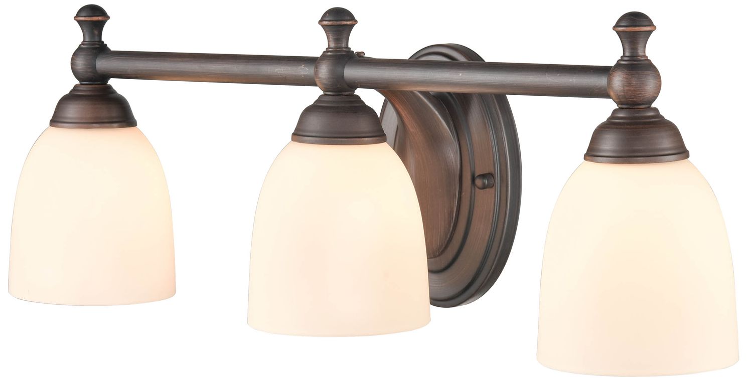 Image 2 Abigail 21 1/2" Wide Rubbed Bronze 3-Light Vanity Bath Light more views