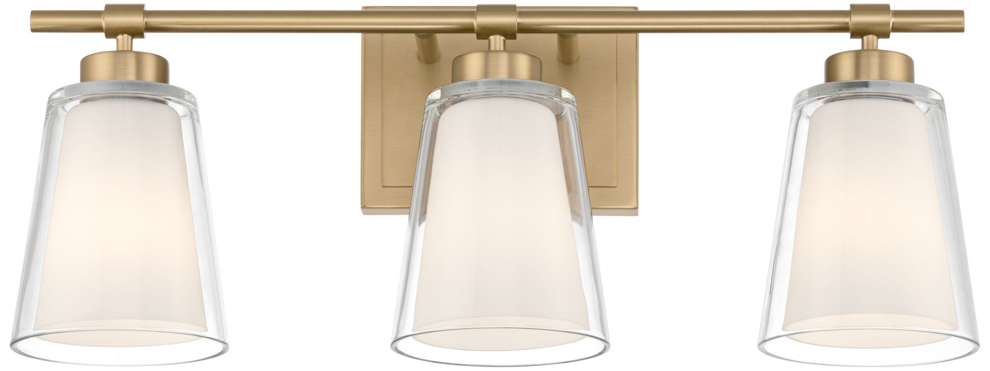 Image 5 Abigail 21" Wide Soft Gold Opal Glass 3-Light Bath Light more views