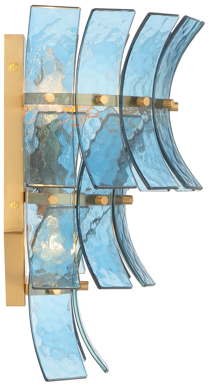 Image 4 Abigail 3 Light Aged Brass Sconce more views