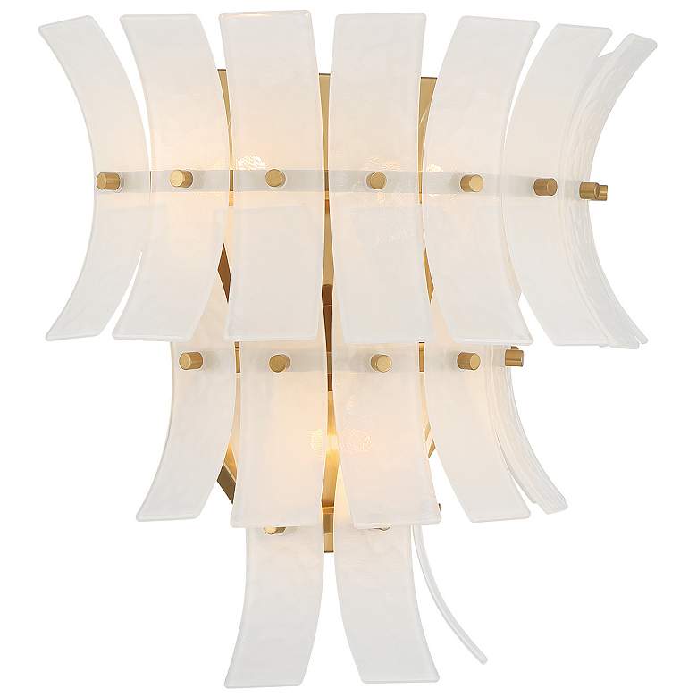 Image 3 Abigail 3 Light Aged Brass Sconce more views