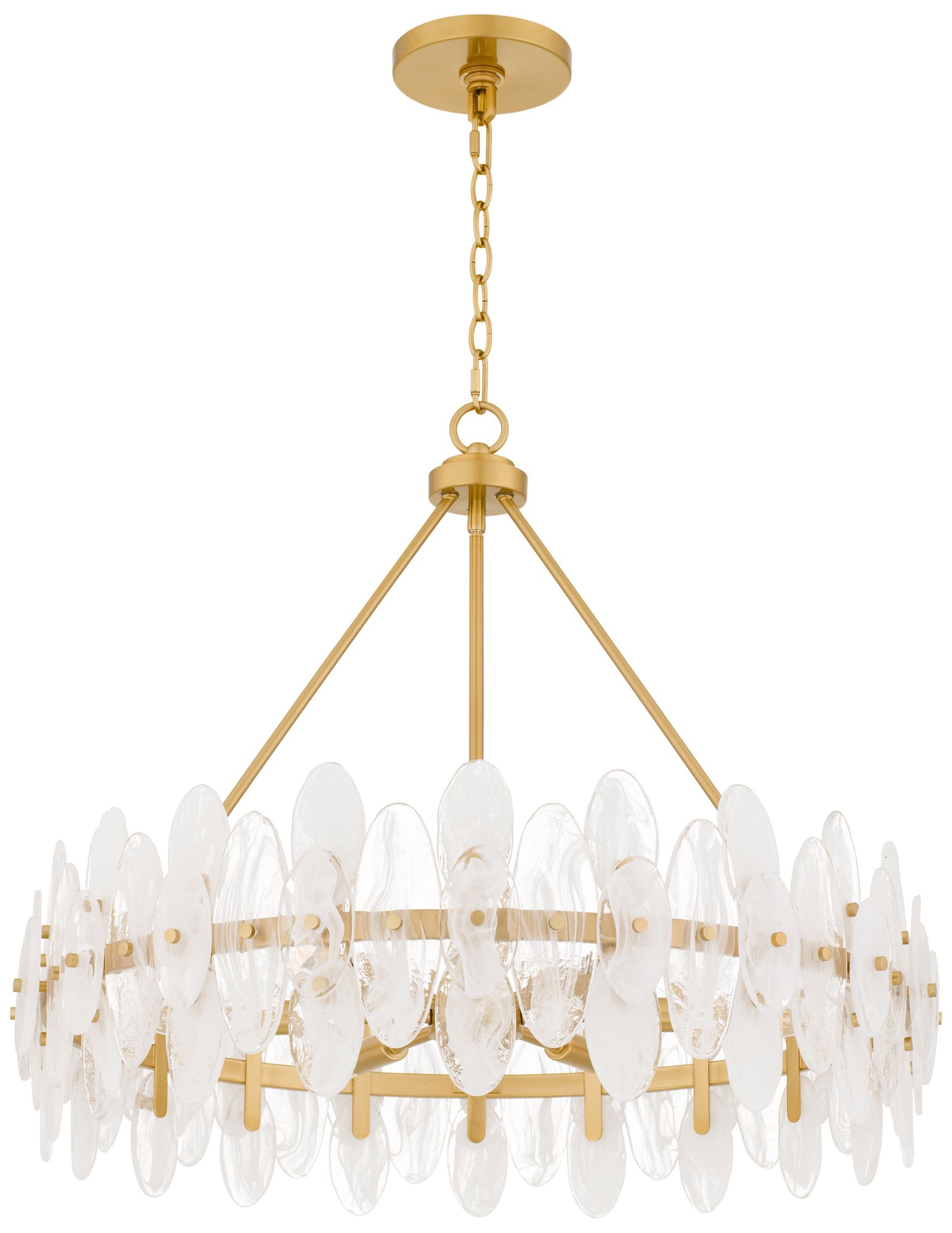Thumbnail3 of Abigail 6-Light Brushed Gold Pendant Light more views