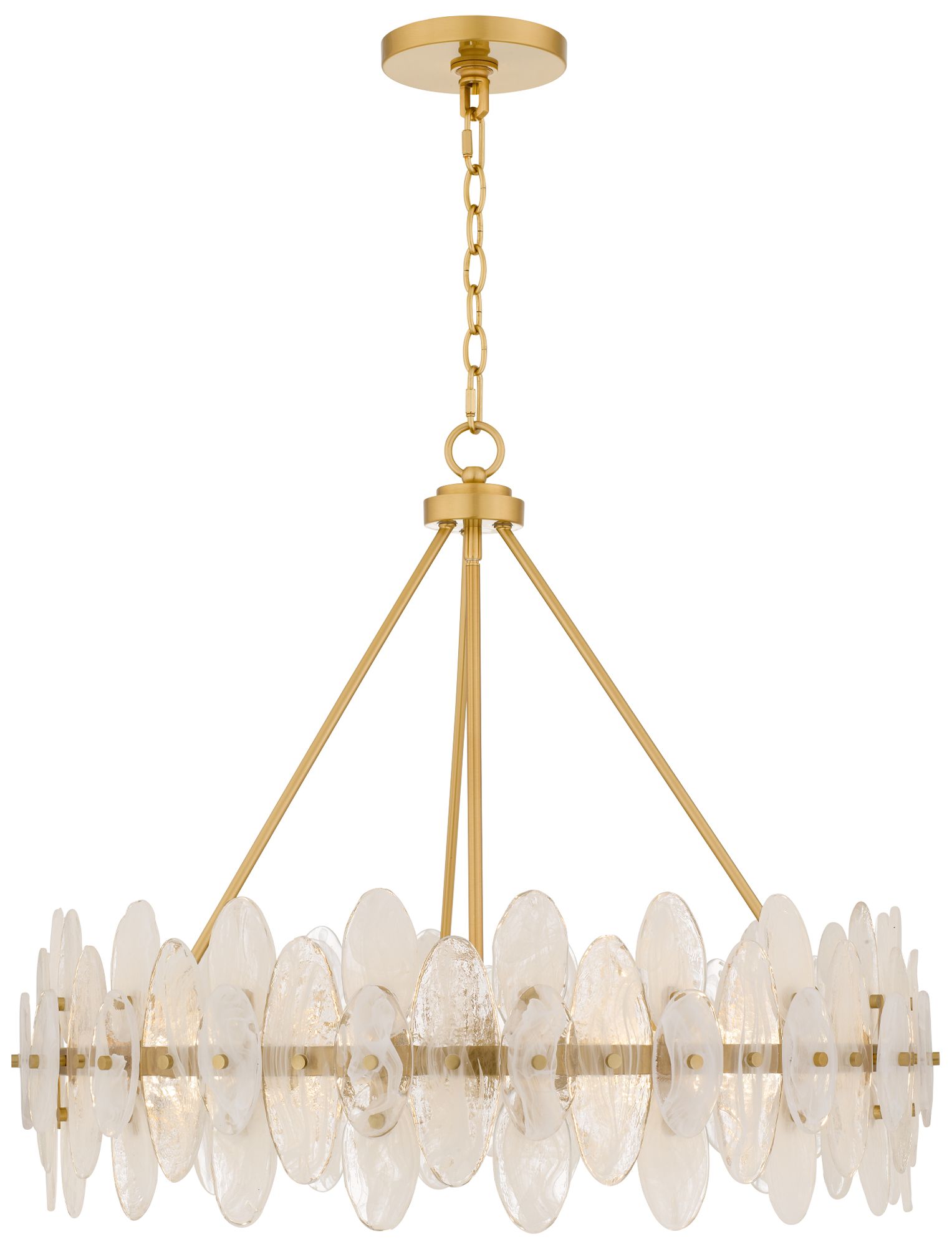 Thumbnail4 of Abigail 6-Light Brushed Gold Pendant Light more views
