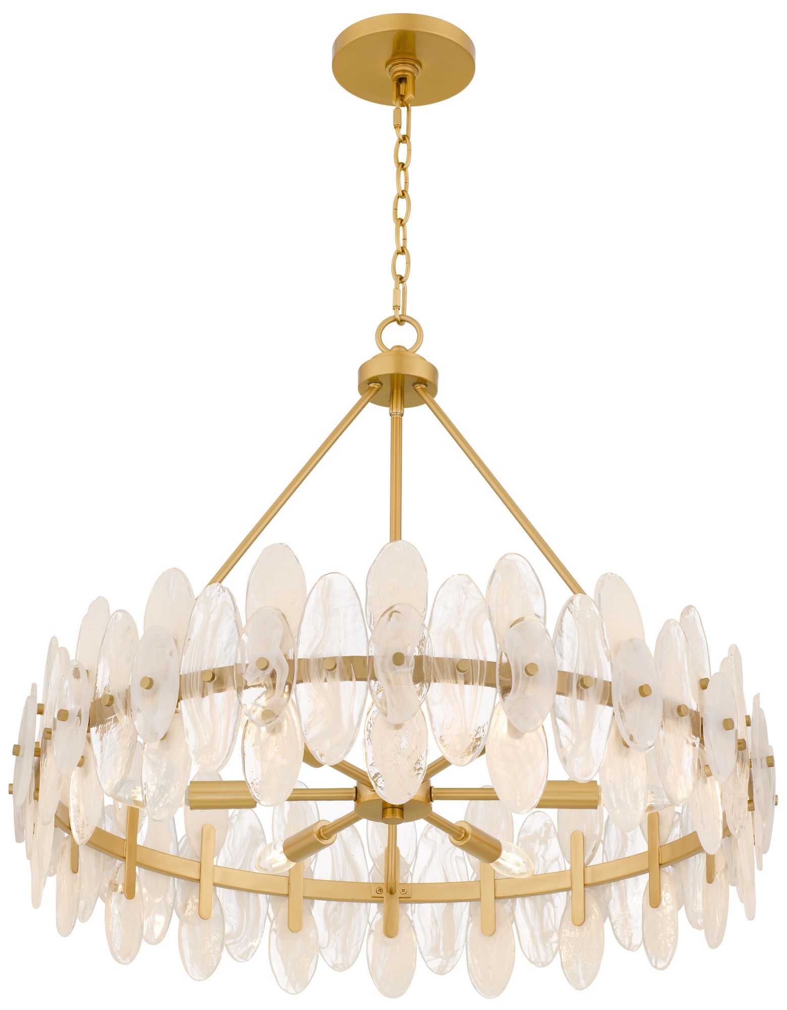 Abigail 6-Light Brushed Gold Pendant Light
