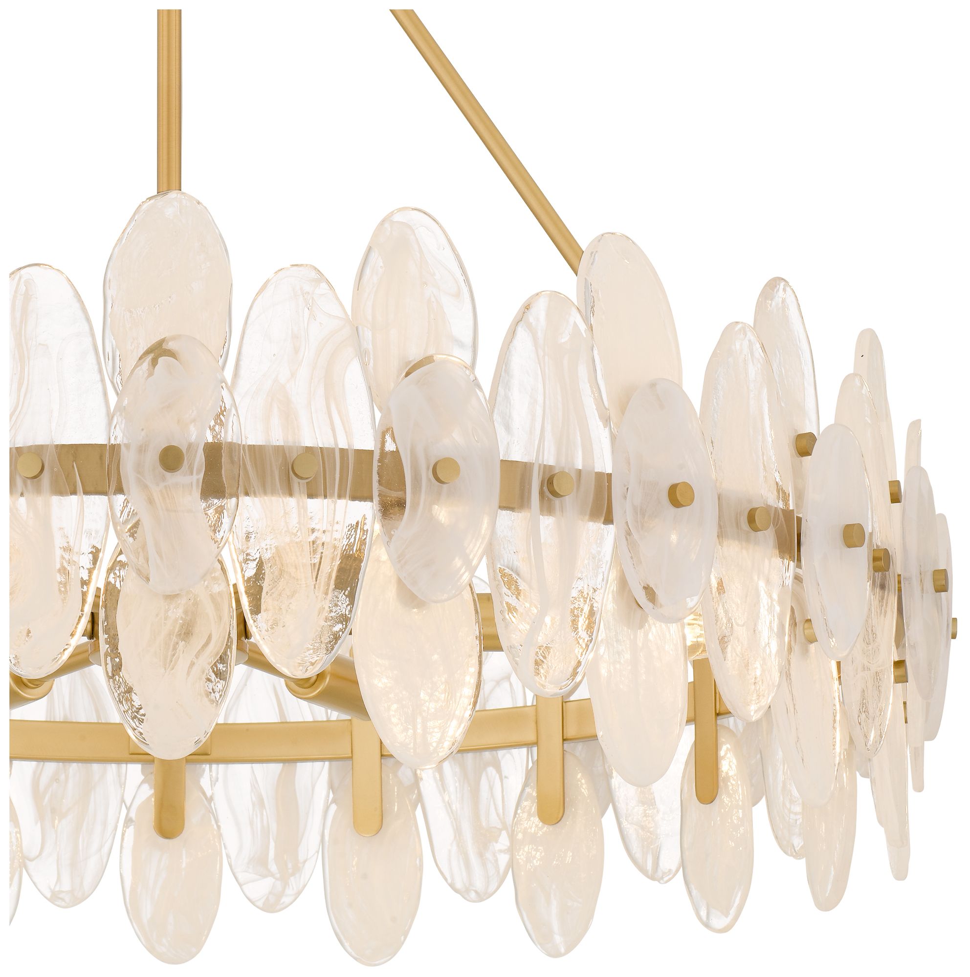 Abigail 6-Light Brushed Gold Pendant Light