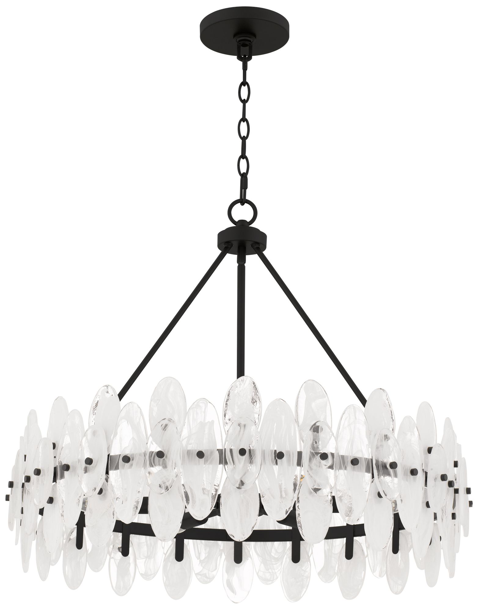 Thumbnail3 of Abigail 6-Light Matte Black Pendant Light more views