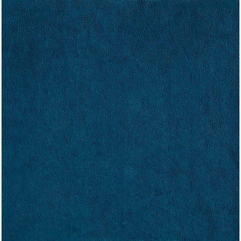 Image 5 Abigail Blue Velvet Fabric Ottoman more views