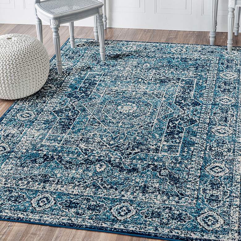 Image 1 Abigail Britta 5&#39;3 inchx7&#39;2 inch Midnight Blue Area Rug