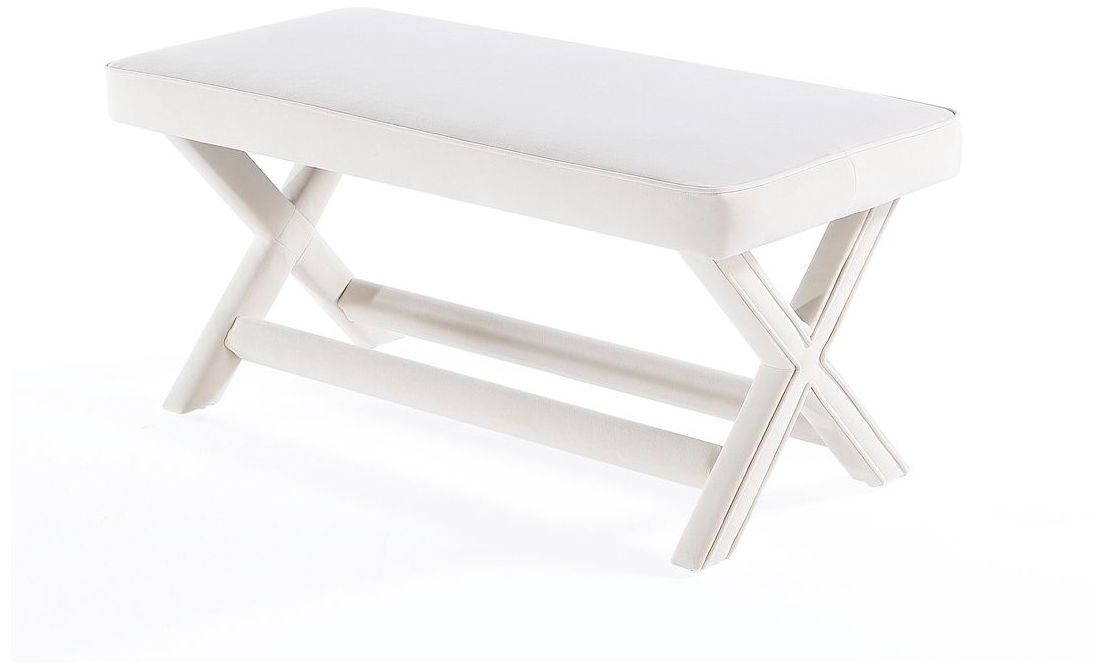 Image 6 Abigail Double Ottoman Bench in Cream more views