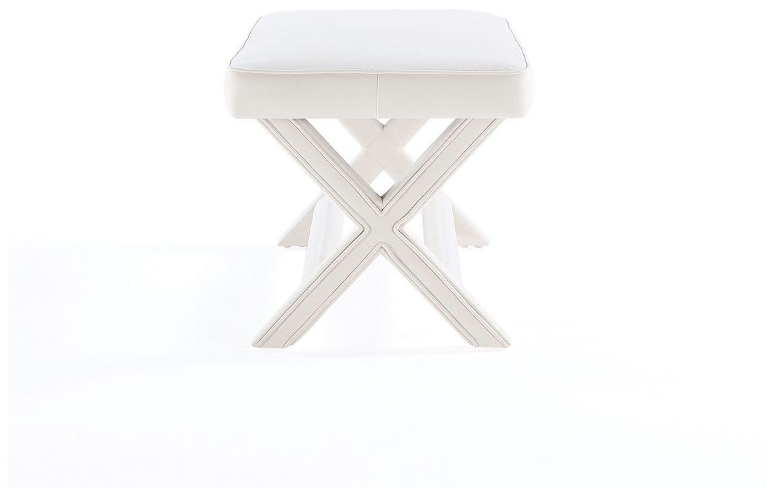 Abigail Double Ottoman Bench in Cream