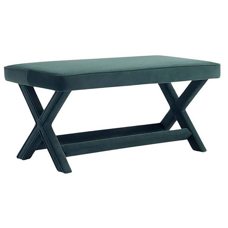 Image 1 Abigail Double Ottoman Bench in Green