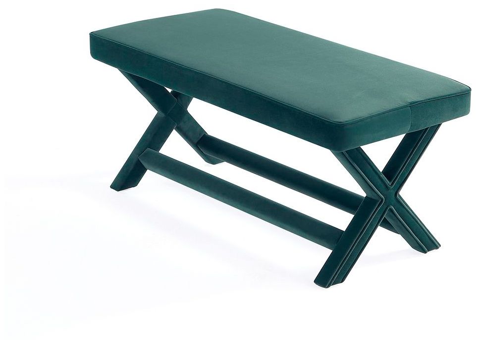 Image 6 Abigail Double Ottoman Bench in Green more views