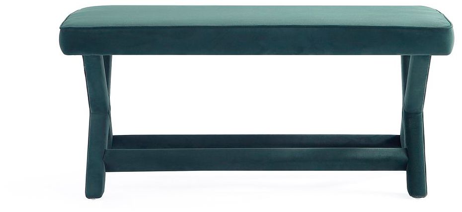 Abigail Double Ottoman Bench in Green