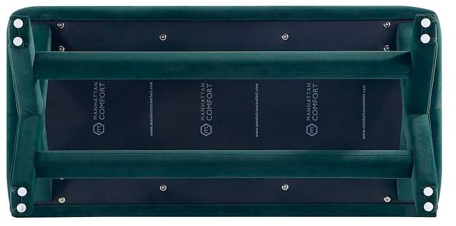 Abigail Double Ottoman Bench in Green