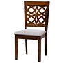 7_Abigail Gray Fabric Walnut Brown Wood 7-Piece Dining Set more views