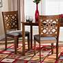 1_Abigail Gray Fabric Walnut Brown Wood Dining Chairs Set of 2