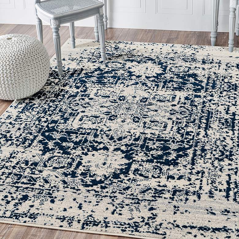 Image 1 Abigail Lileth 5&#39;3 inchx7&#39;2 inch Midnight Blue Area Rug