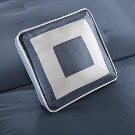 Image5 of Abigail Navy Pieced 7-Piece King Comforter Bed Set more views