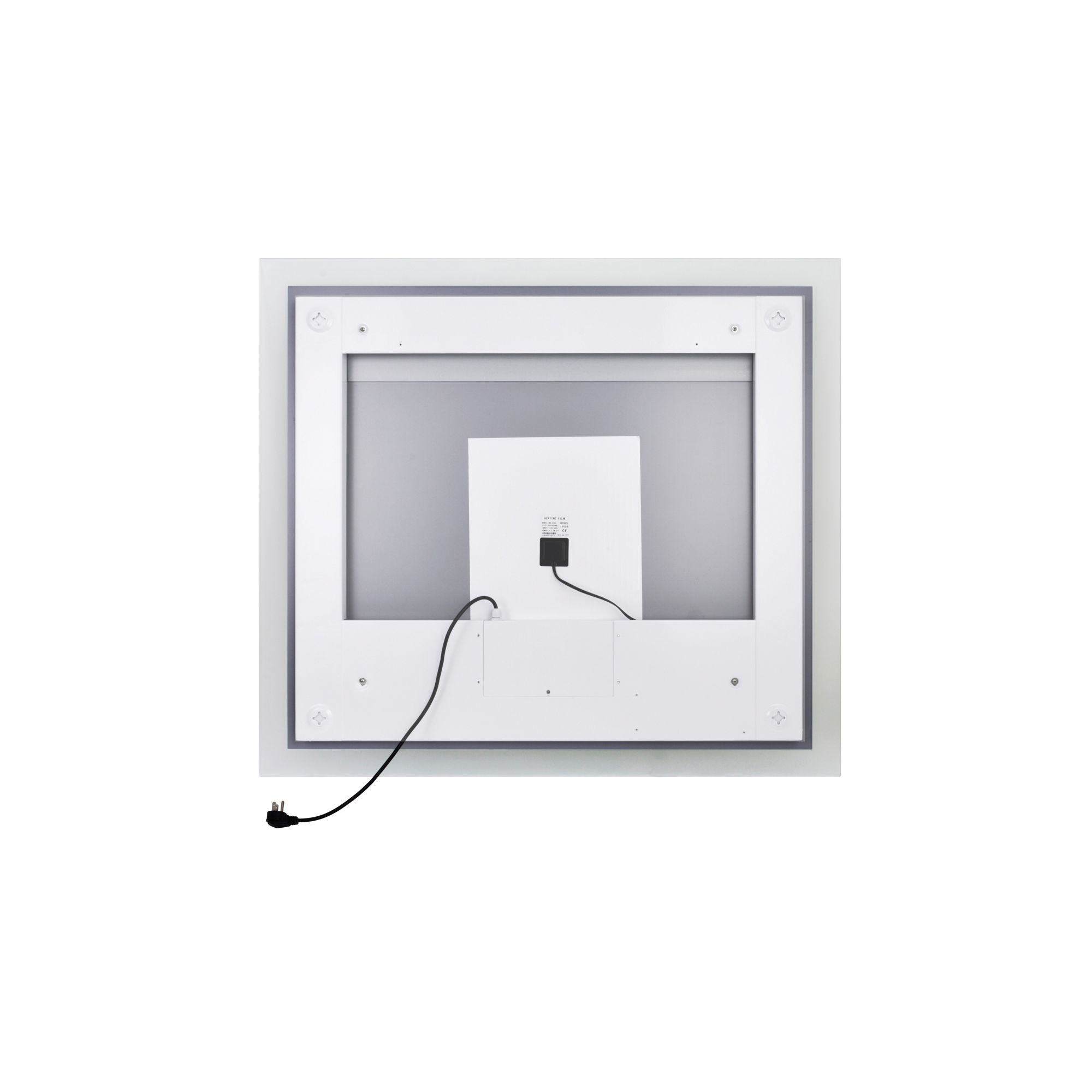 Image 3 Abigail Rectangle Matte White LED 40 in. Mirror more views