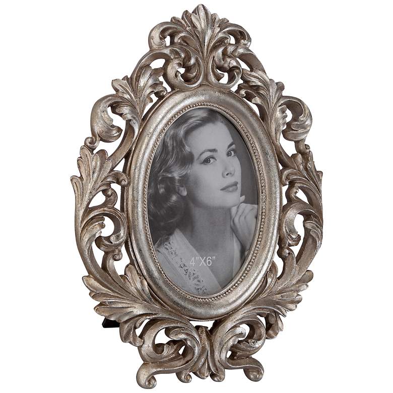Image 1 Abigail Silver 4 inch x 6 inch Photo Frame