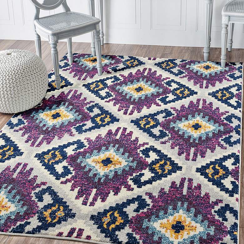 Image 1 Abigail Willa 5&#39;3 inchx7&#39;2 inch Plum Area Rug