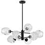 2_Abii 26" Wide Black 8-Light Chandelier