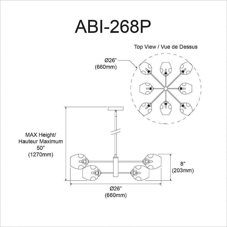 Image 3 Abii 26" Wide Black 8-Light Chandelier more views