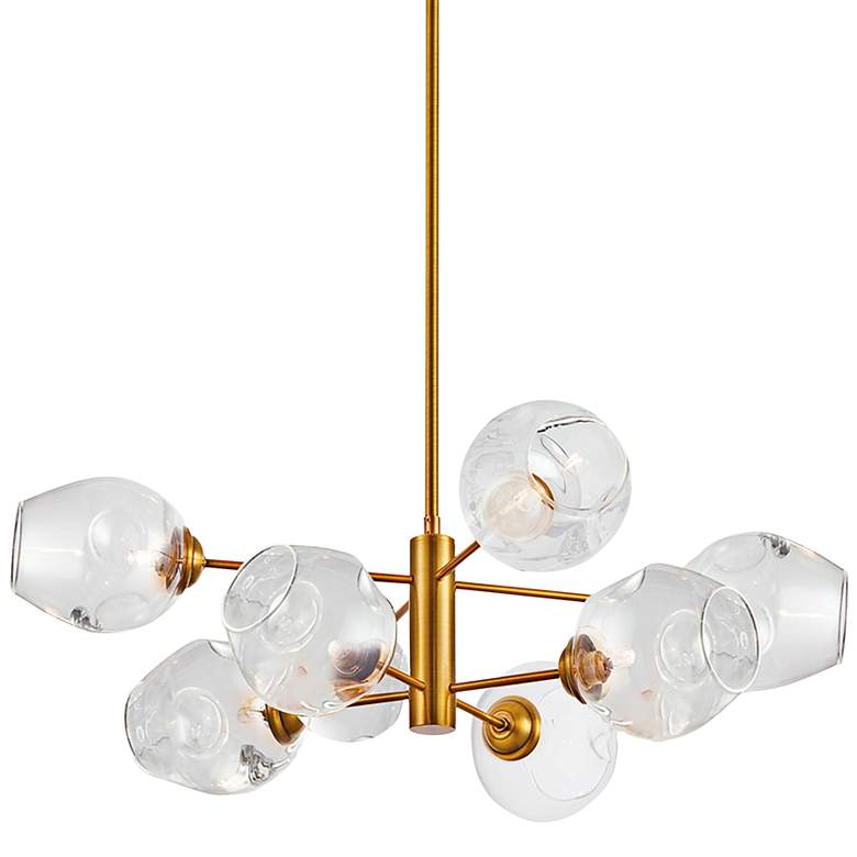 Image 2 Abii 26" Wide Vintage Bronze 8-Light Chandelier