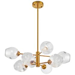 Abii 26" Wide Vintage Bronze 8-Light Chandelier