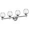 Abii 29 1/4" Wide Polished Chrome 4-Light Bath Light