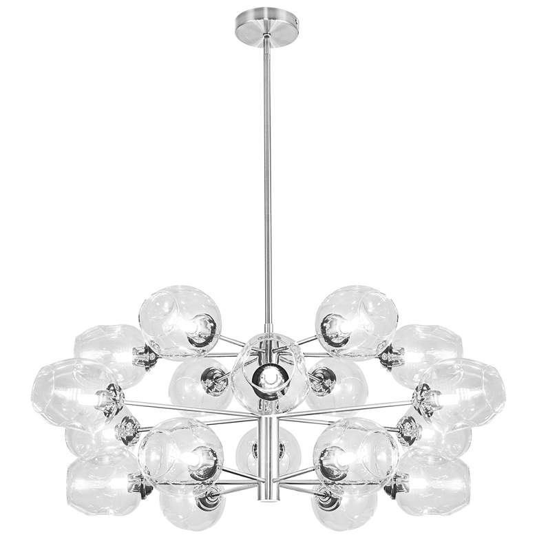 Image 1 Abii 32 3/4" Wide Polished Chrome 18-Light Chandelier