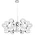 Abii 32 3/4" Wide Polished Chrome 18-Light Chandelier