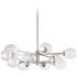 Abii 33" Wide Polished Chrome 12-Light 2-Tier Chandelier