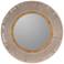 Abilene Natural Taupe 35 1/2" Round Wall Mirror