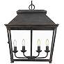 3_Abingdon 21 1/4"W Antique Black Iron 4-Light Lantern Pendant